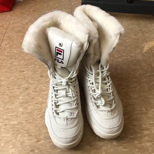 Fila fur boots